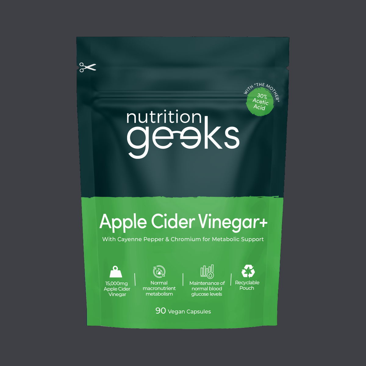 Nutrition Geeks Apple Cider Vinegar+