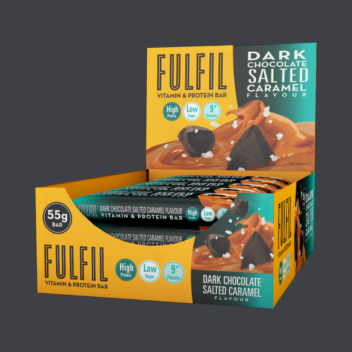 Fulfil Nutrition Vitamin & Protein Bar (Dark Choc Salted Caramel)