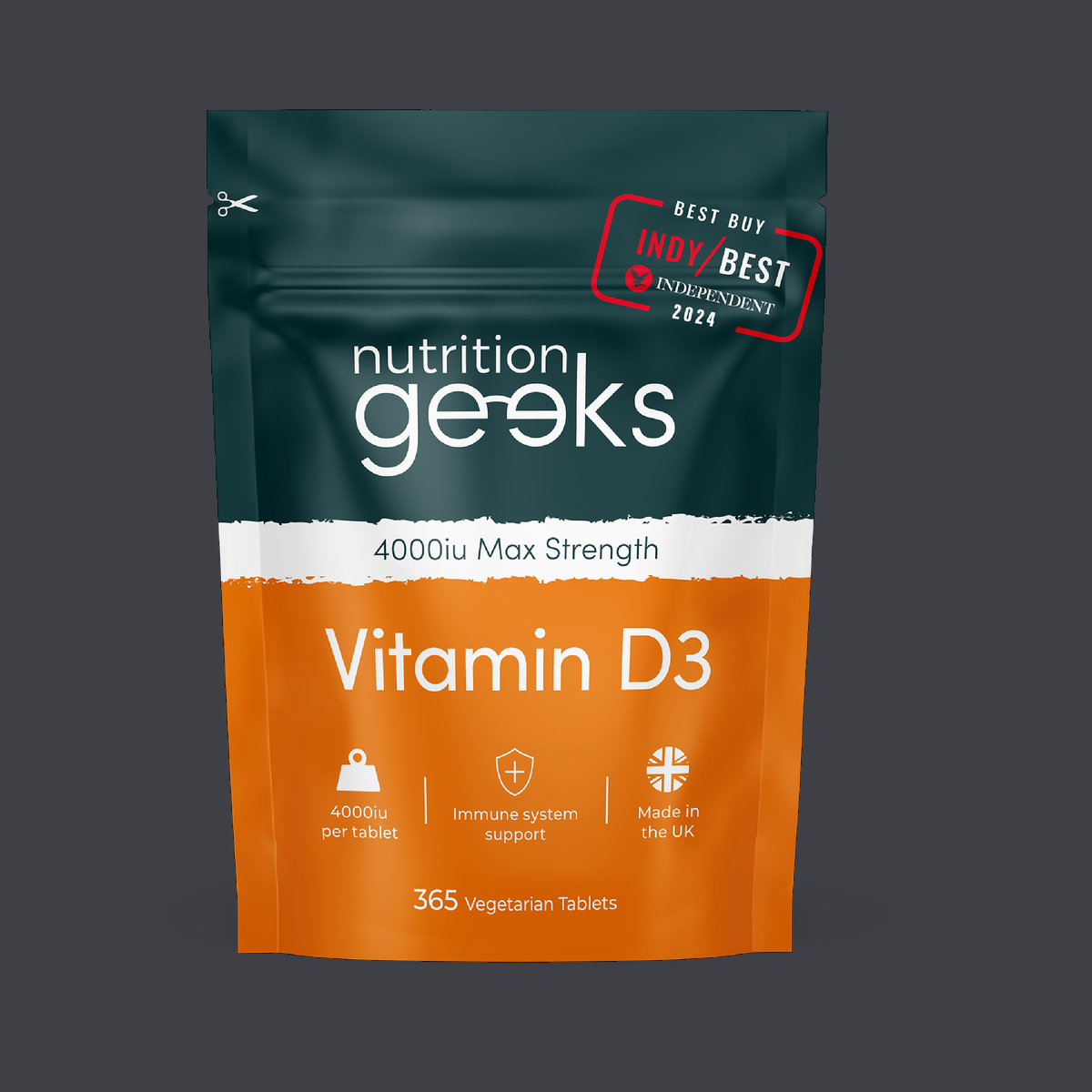 Nutrition Geeks Vitamin D 4000iu Max Strength