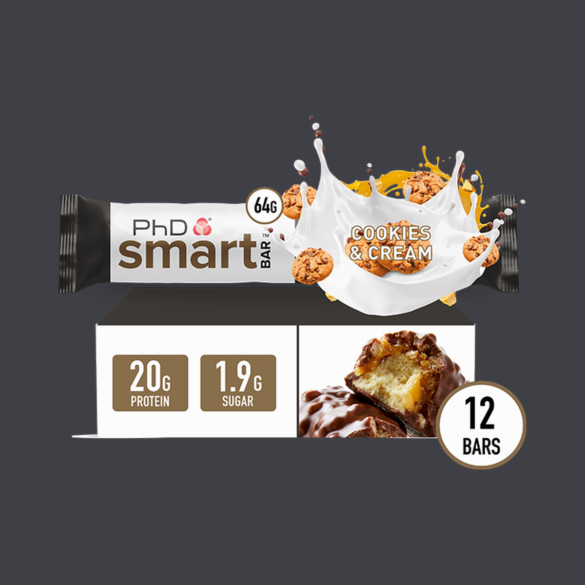 PhD Nutrition Smart Bar (Cookies & Cream)