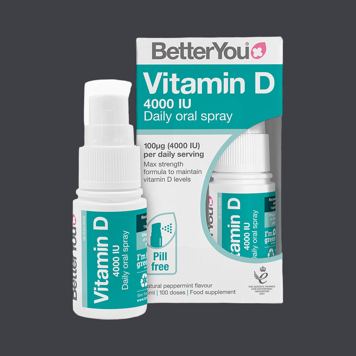 BetterYou Vitamin D3 4000 IU Spray
