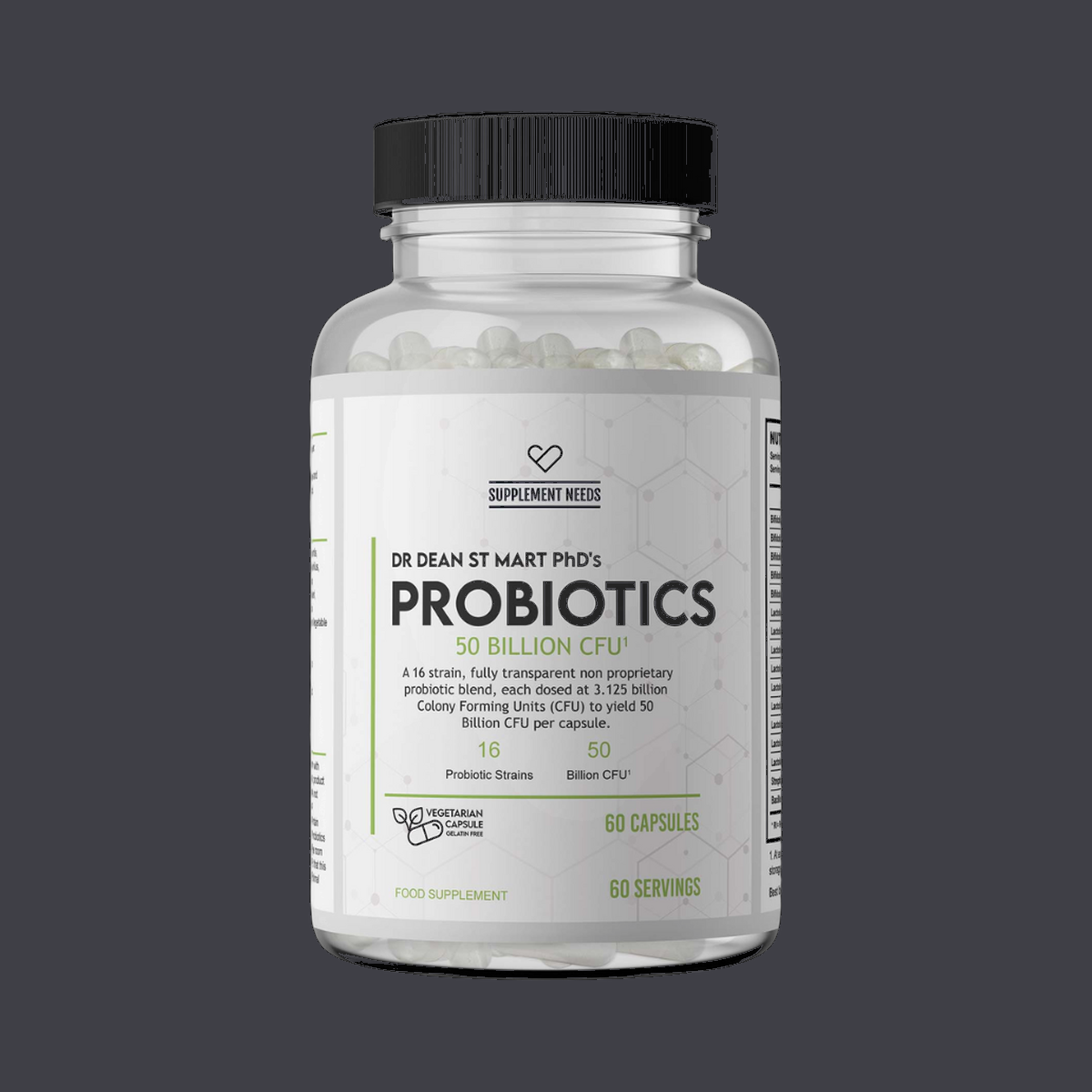 Supplement Needs Probiotics 50 Billion CFU